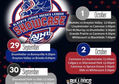 Schedule Announced For 2022 AJHL Showcase - Blackfalds Bulldogs